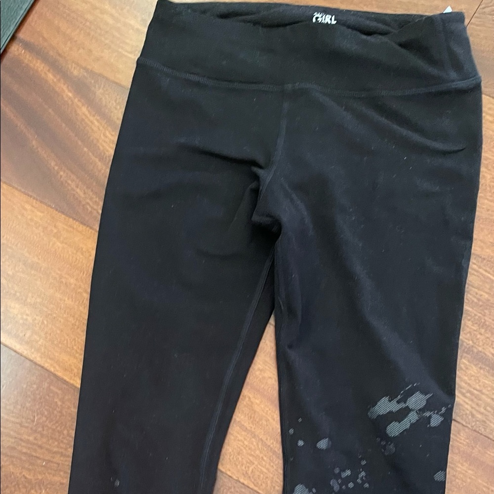 Athleta girl black leggings size 12